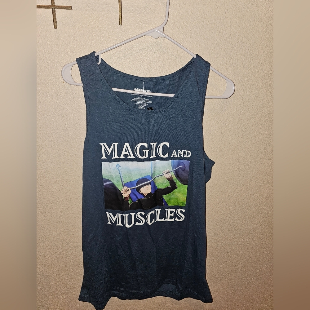 Hot Topic Mashle Navy Tank Top